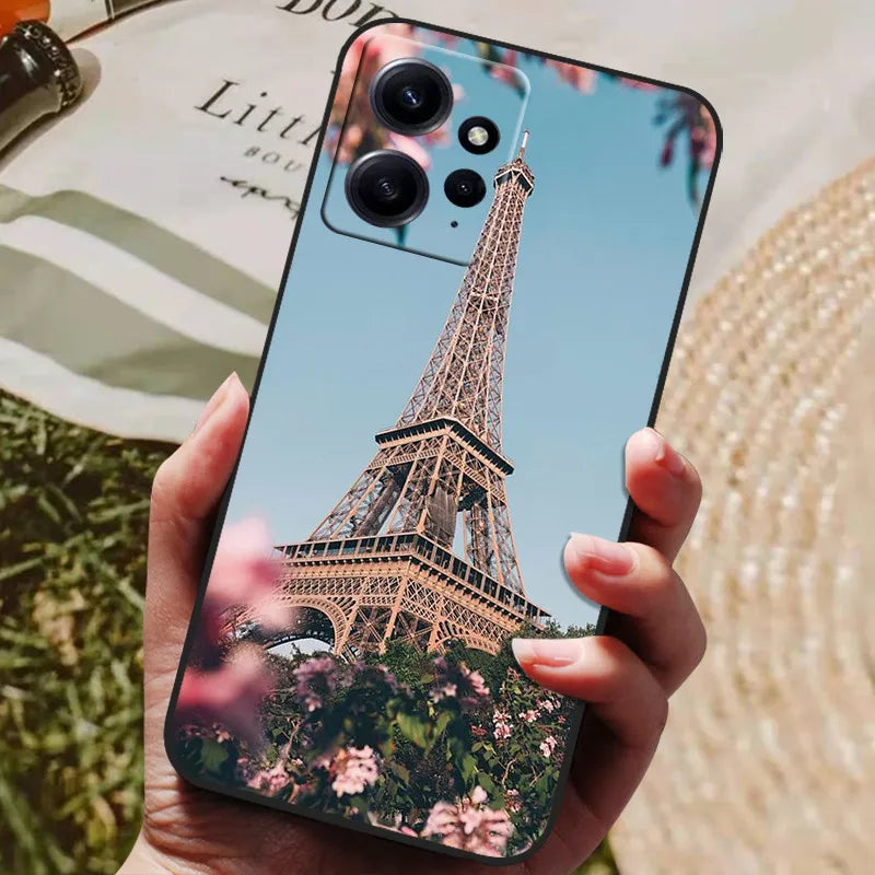 For Redmi Note 12 4G Case Silicon Back Cover Phone Case for Xiaomi Redmi Note12 4G Cases Redmi Note 12 4G 2023 Soft bumper coque