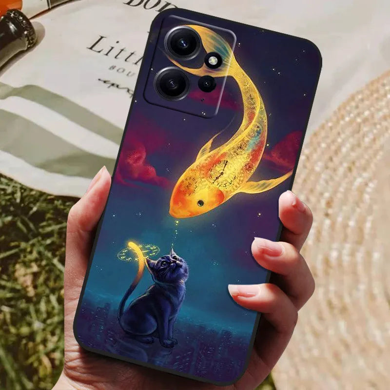 For Redmi Note 12 4G Case Silicon Back Cover Phone Case for Xiaomi Redmi Note12 4G Cases Redmi Note 12 4G 2023 Soft bumper coque