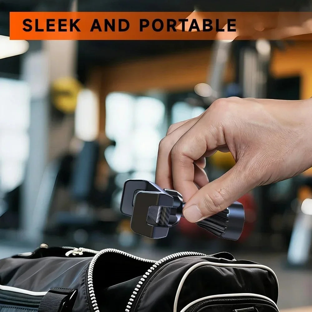 Magnetic Phone Holder 360° Adjustable Retractable Clamp Universal Hands‑Free Phone Mount for Gym Forklift Kitchen For Smartphone