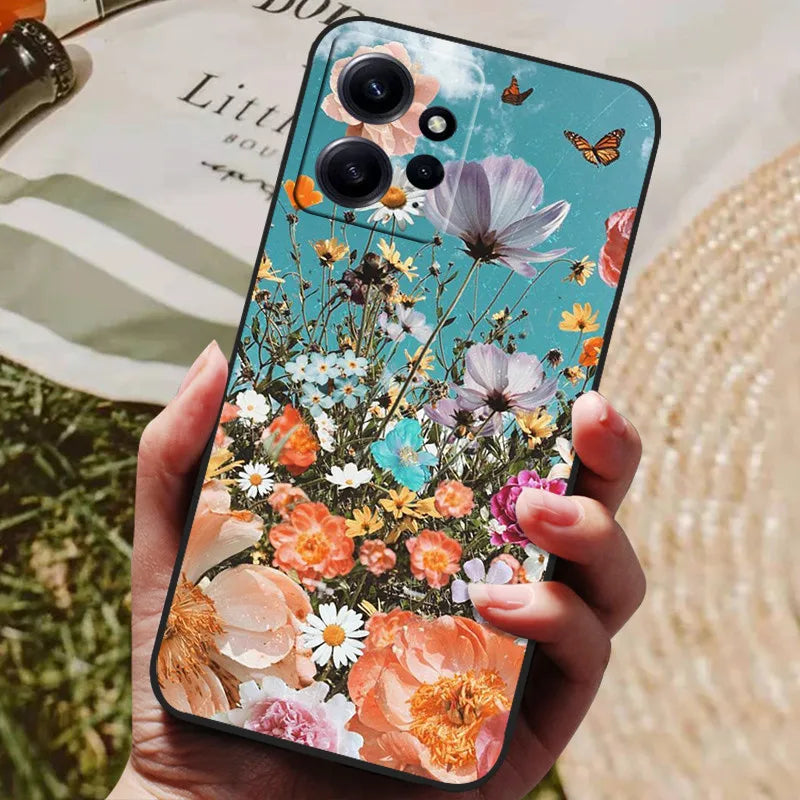For Redmi Note 12 4G Case Silicon Back Cover Phone Case for Xiaomi Redmi Note12 4G Cases Redmi Note 12 4G 2023 Soft bumper coque