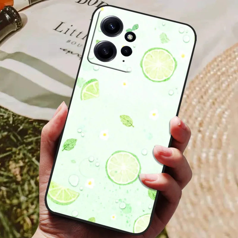 For Redmi Note 12 4G Case Silicon Back Cover Phone Case for Xiaomi Redmi Note12 4G Cases Redmi Note 12 4G 2023 Soft bumper coque