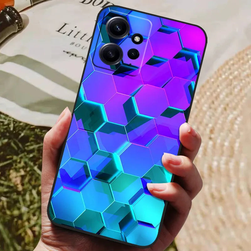 For Redmi Note 12 4G Case Silicon Back Cover Phone Case for Xiaomi Redmi Note12 4G Cases Redmi Note 12 4G 2023 Soft bumper coque