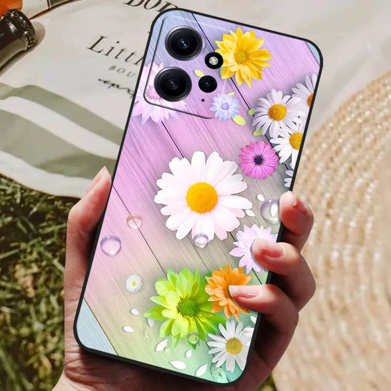 For Redmi Note 12 4G Case Silicon Back Cover Phone Case for Xiaomi Redmi Note12 4G Cases Redmi Note 12 4G 2023 Soft bumper coque